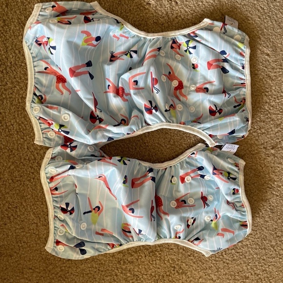 Bambi & Boo-Reusable baby Swim Diapers, 1 Pack (S & L), 10-40 lbs. open bag. New - Picture 5 of 10